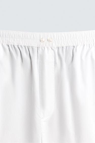 PYJAMA SET WITH CONTRAST PIPING - White by Zara - Image 15