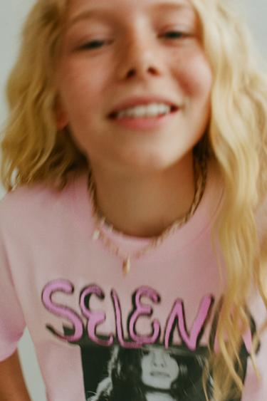 SELENA GÓMEZ © T-SHIRT - Pink by Zara - Image 4
