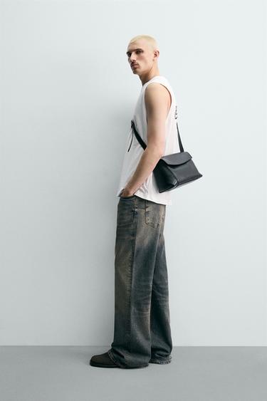 DÉBARDEUR RELAXED FIT BRODÉ - Blanc de Zara - Image 3