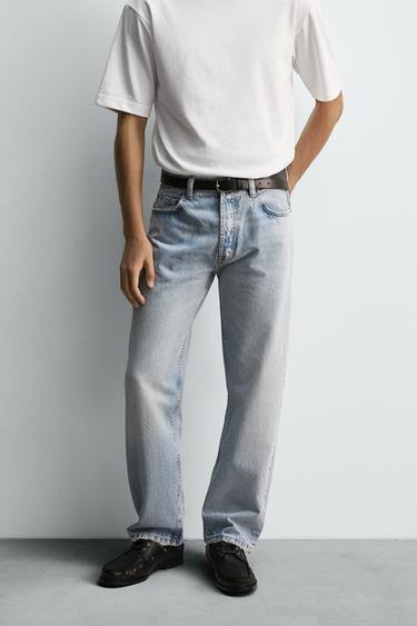 STRAIGHT FIT JEANS - Blue by Zara
