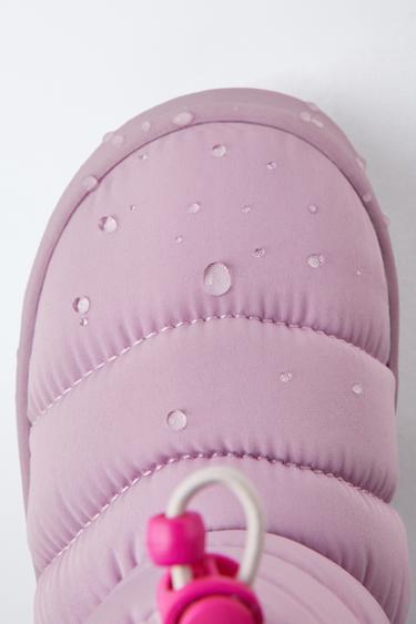 QUILTED WATER REPELLENT SKI COLLECTION BOOTS - Pink by Zara - Image 4