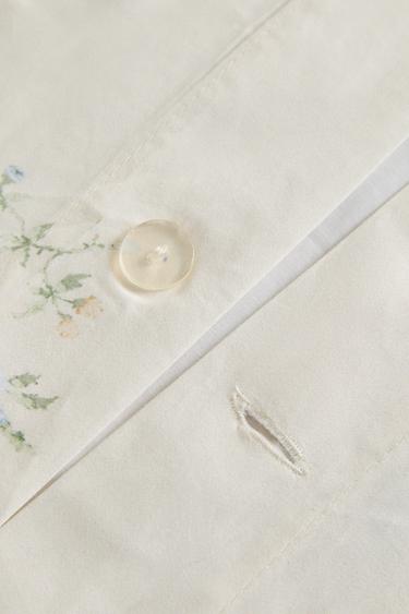 SATÉNOVÝ POVLAK NA PŘIKRÝVKU BOUQUET S KVĚTY - Žlutá od Zara