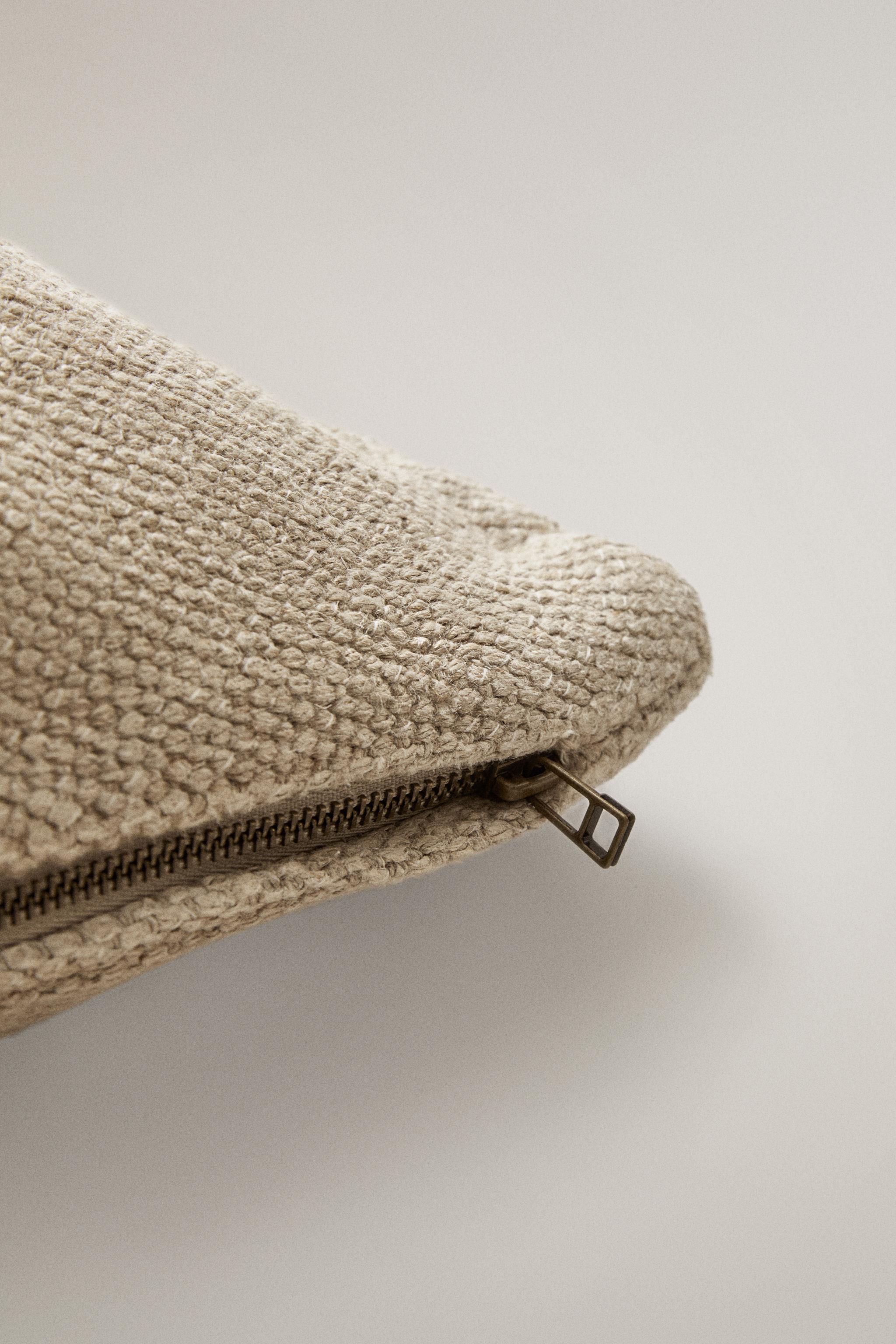 PLAIN LINEN THROW PILLOW COVER