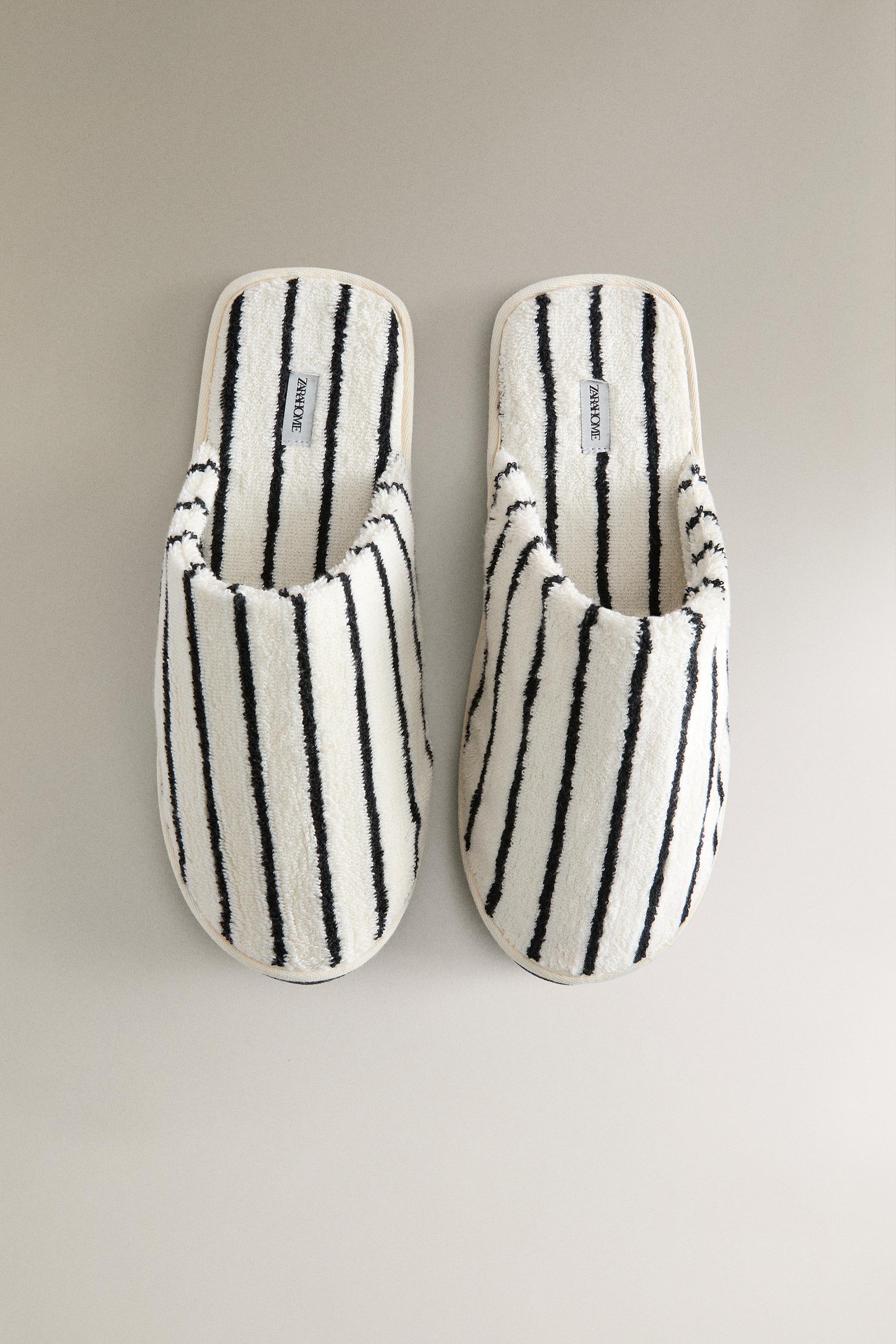 CHAUSSON SERVIETTE DE BAIN RAYURES