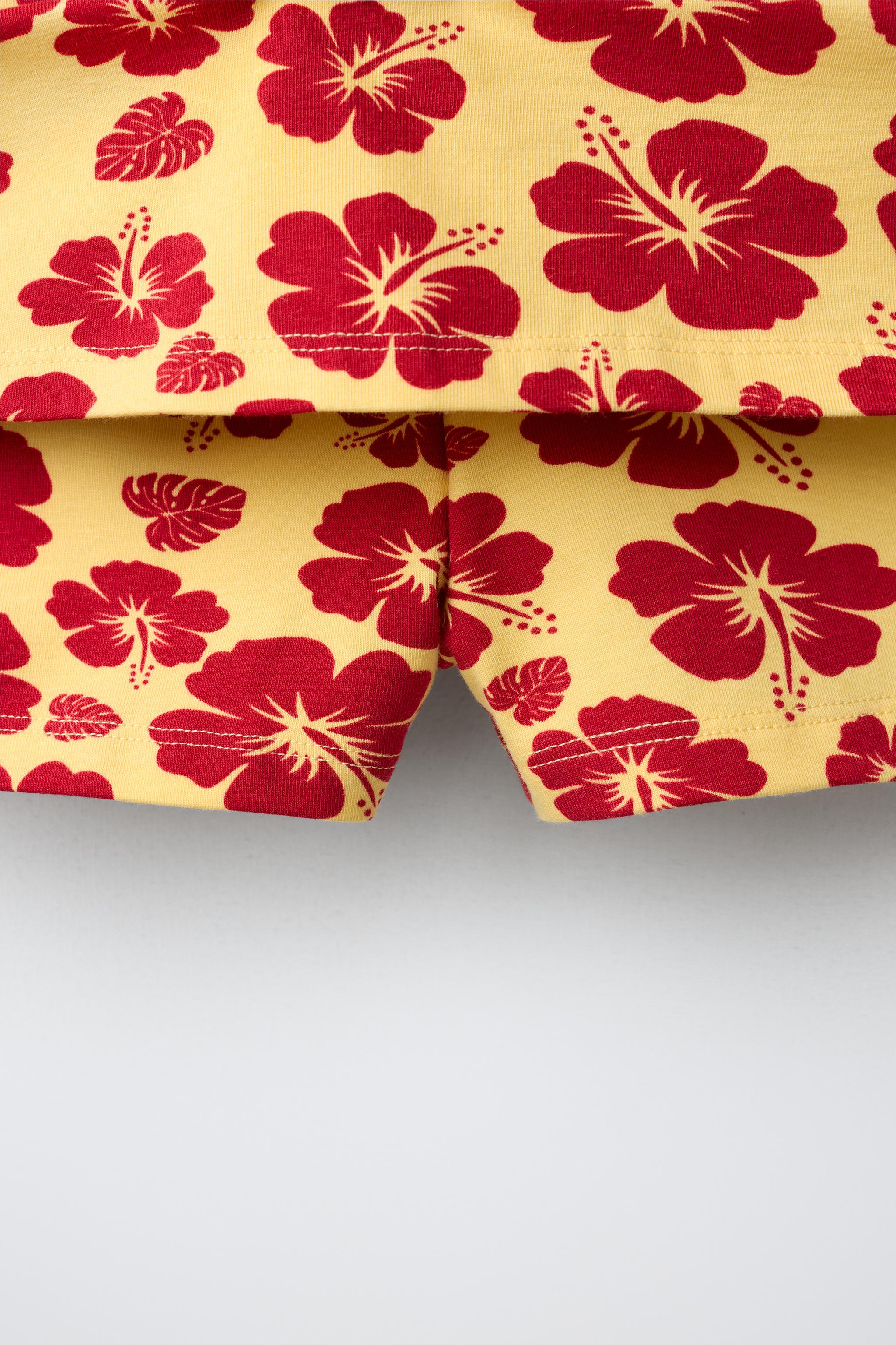JUPE-SHORT IMPRIMÉ HIBISCUS