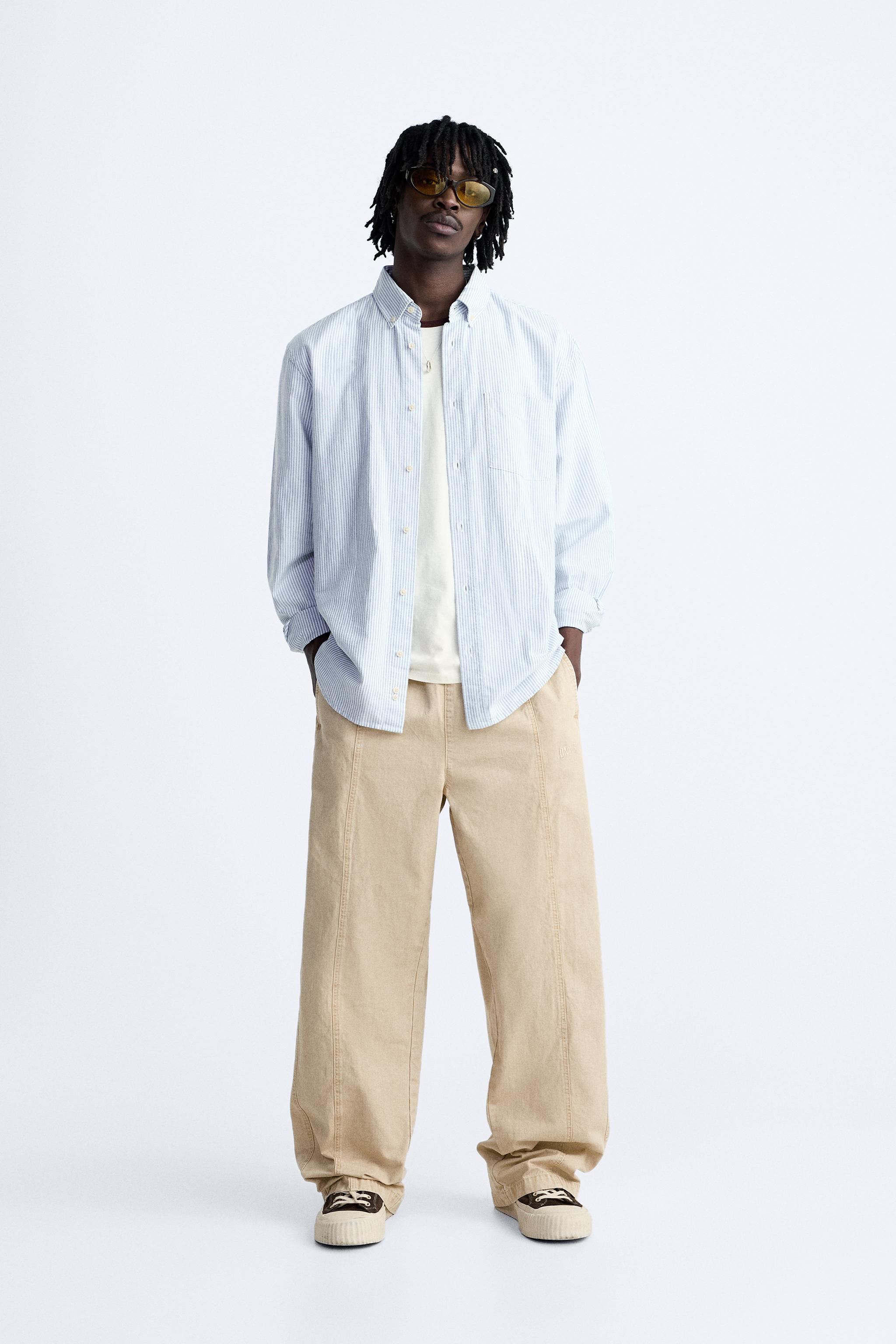 TEXTURED RIPSTOP TROUSERS Light beige ZARA Australia