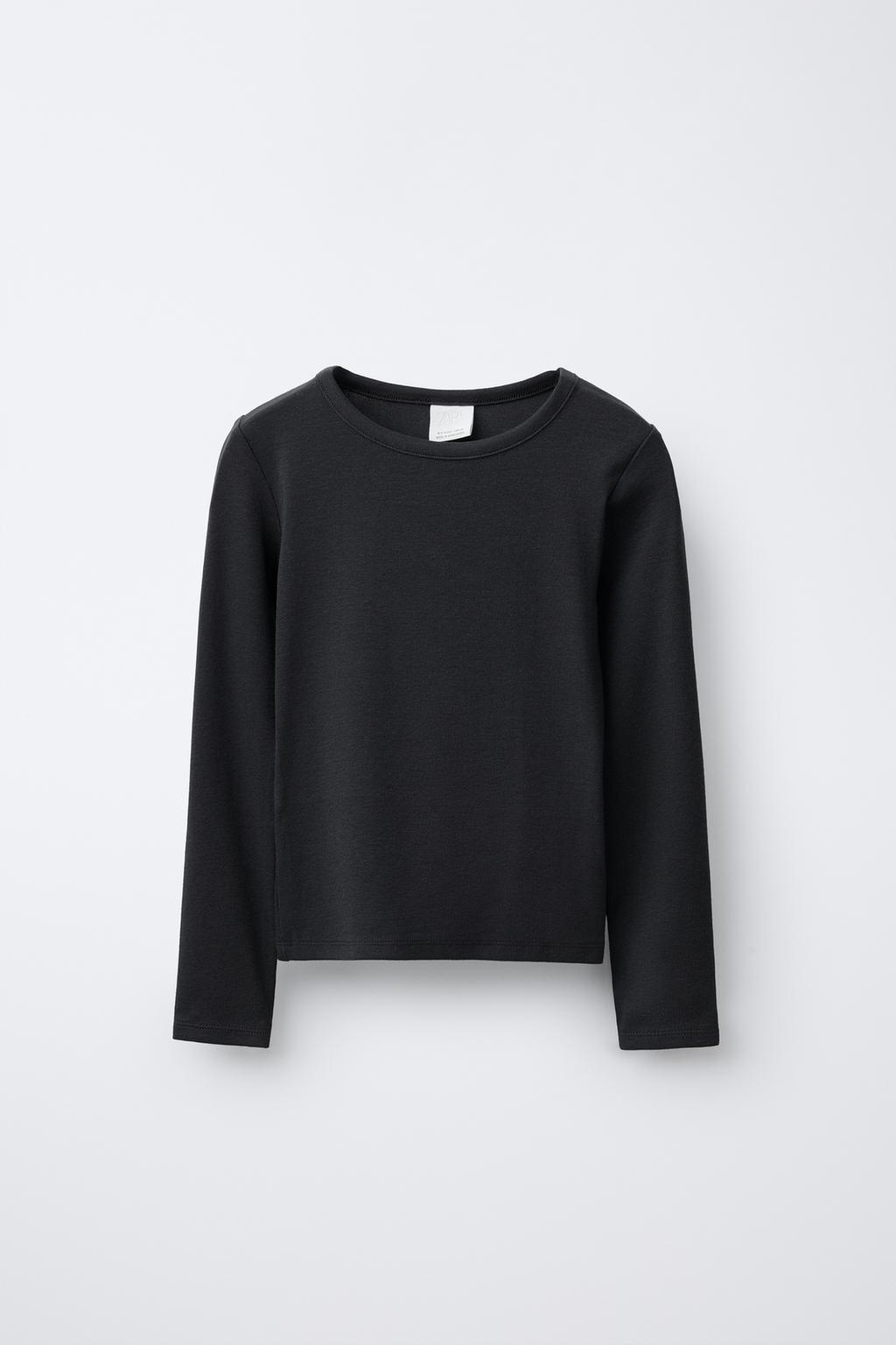 CAMISETA LISA CON ALGODÓN Y MODAL