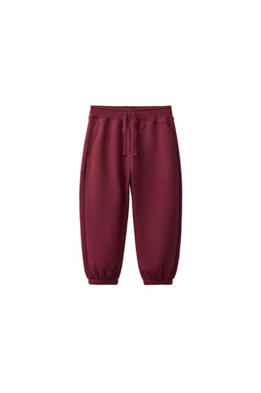 ОДНОТОННІ ШТАНИ-ДЖОГЕРИ - Каштановий Zara