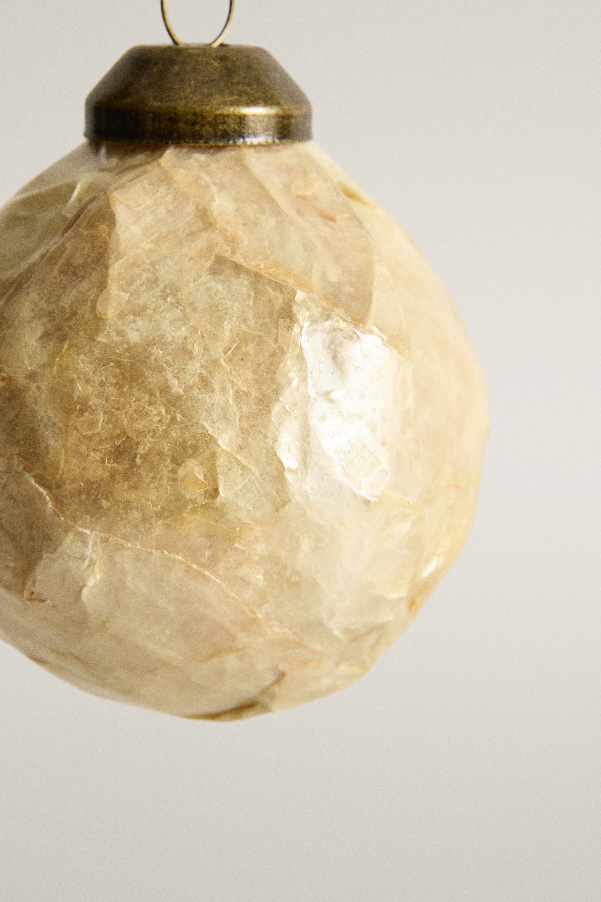 TEXTURED BALL CHRISTMAS TREE DECORATION