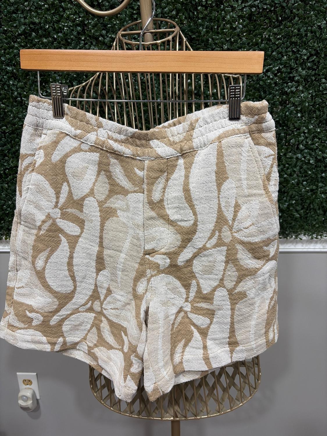 FLORAL JACQUARD SHORTS - Image 2