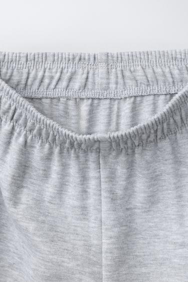 PANTALON À JAMBES LARGES INTERLOCK - Gris chiné de Zara - Image 2