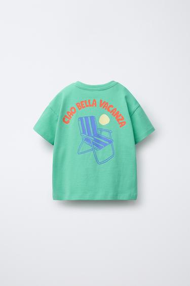 2-6 YEARS/ BEACH T-SHIRT AND BERMUDA PYJAMAS - Green by Zara - Image 2