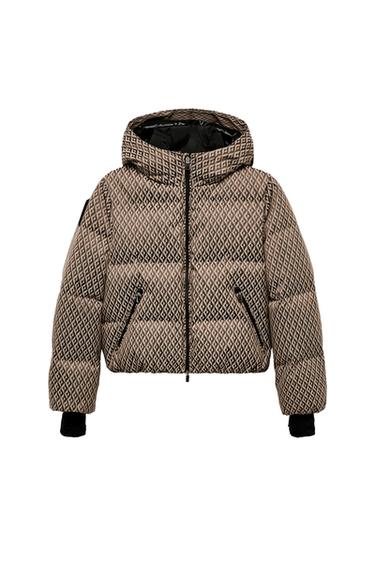 WATER-RESISTANT WINDPROOF RECCO® TECHNOLOGY SKI COLLECTION DOWN JACKET - Beige-brown by Zara