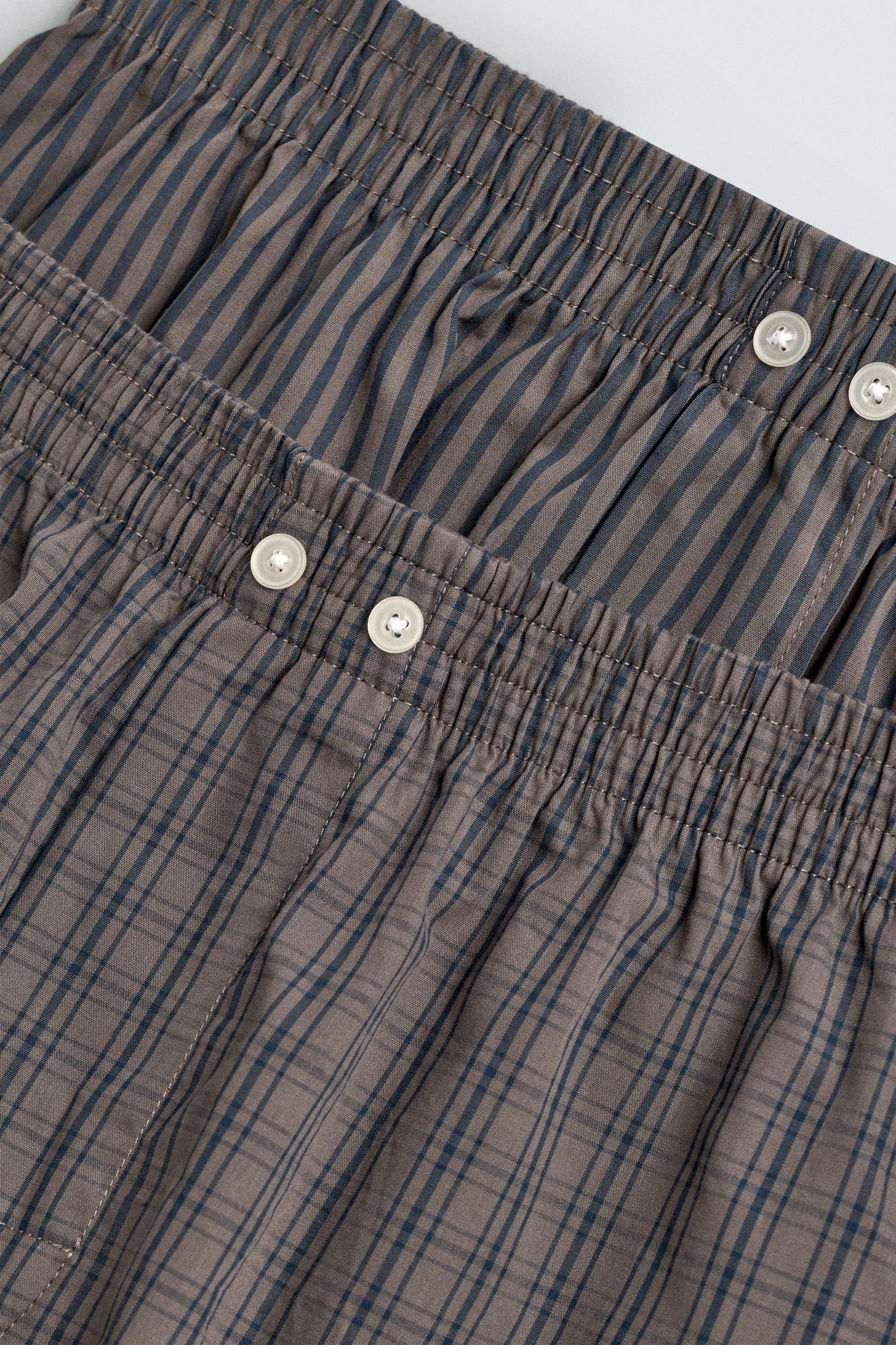 BOXER EN POPELINE COMBINÉE PACK DE 2