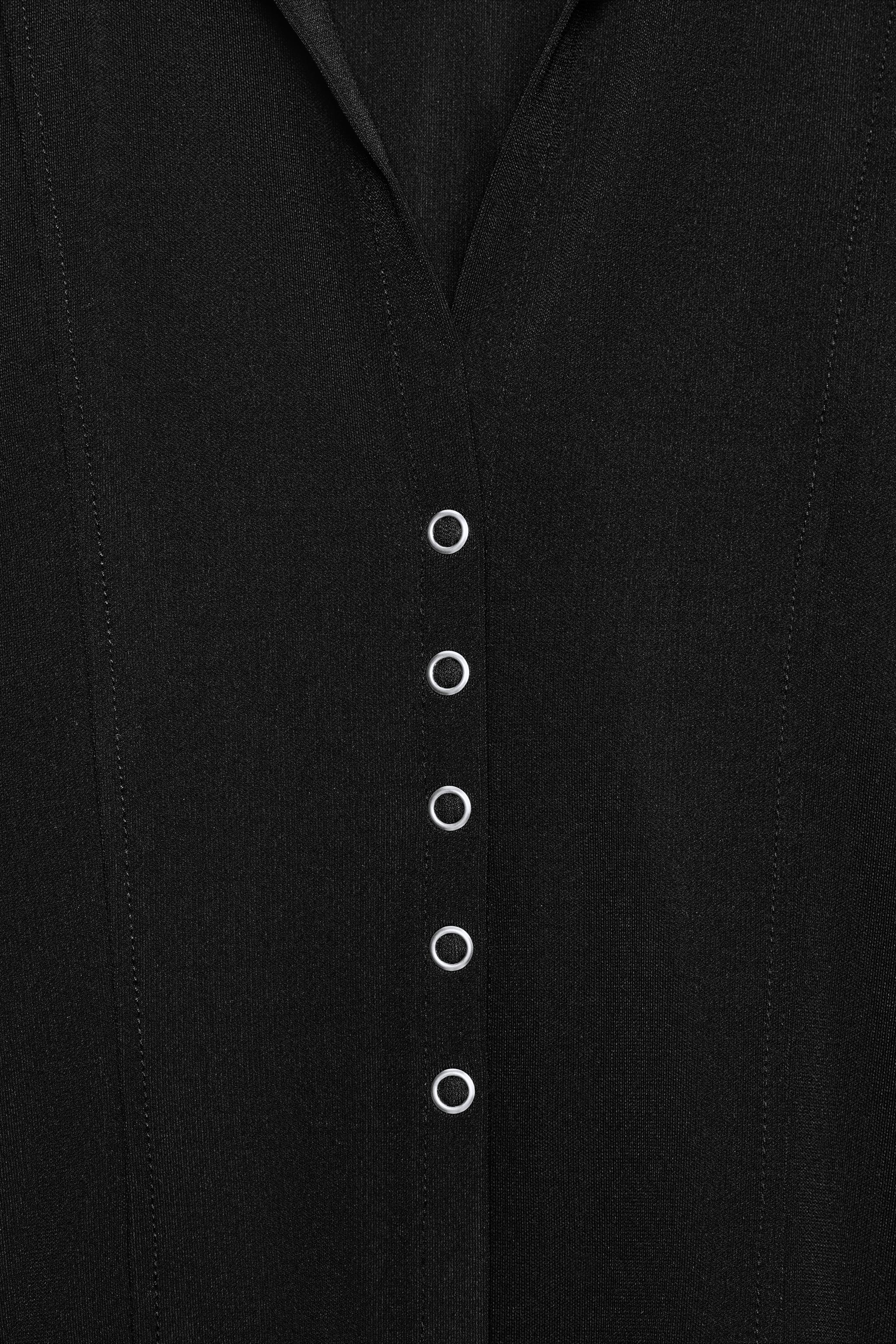Женские рубашки Zara SHIRT-STYLE TOP — фото 7