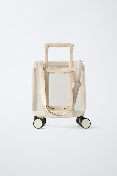 TRANSPARENT TRAVEL SUITCASE - Ecru White by Zara - Image 4
