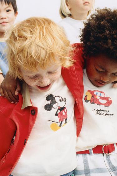BLOUSON CANVAS BRODÉ MICKEY MOUSE © DISNEY - Corail foncé de Zara - Image 10