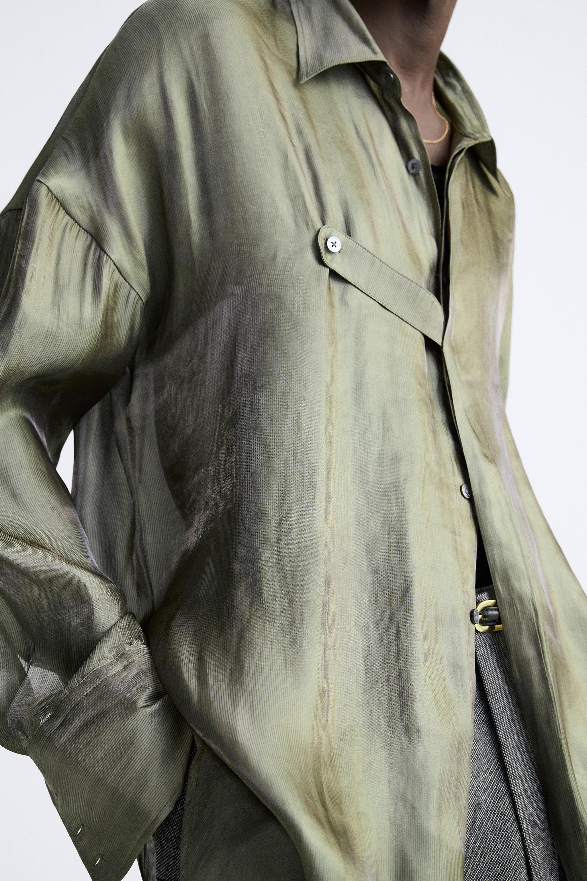 LIMITED EDITION OVERSIZED SHIRT - Khaki | ZARA United States