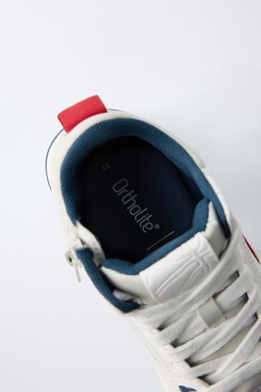 HIGH-TOP SNEAKERS WITH PIECES - Multicoloured by Zara - Image 7