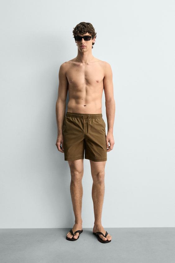 WASHED STRIPED LONG SWIMSUIT