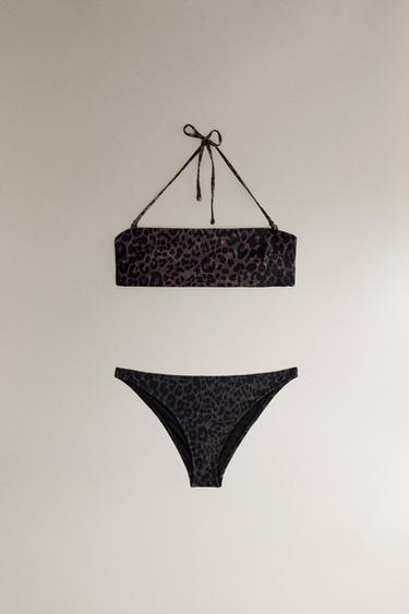 HAUT DE BIKINI DE PLAGE IMPRIMÉ ANIMAL - Leopard de Zara - Image 4