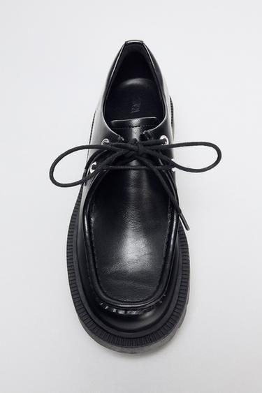 LACE-UP SHOES - Black by Zara