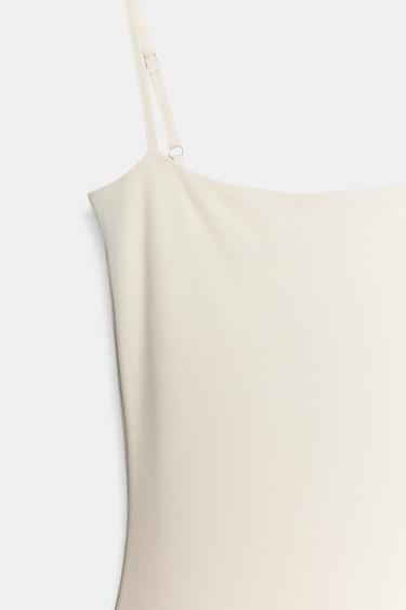 ROBE BIMATIÈRE À VOLANTS - Écru de Zara - Image 6