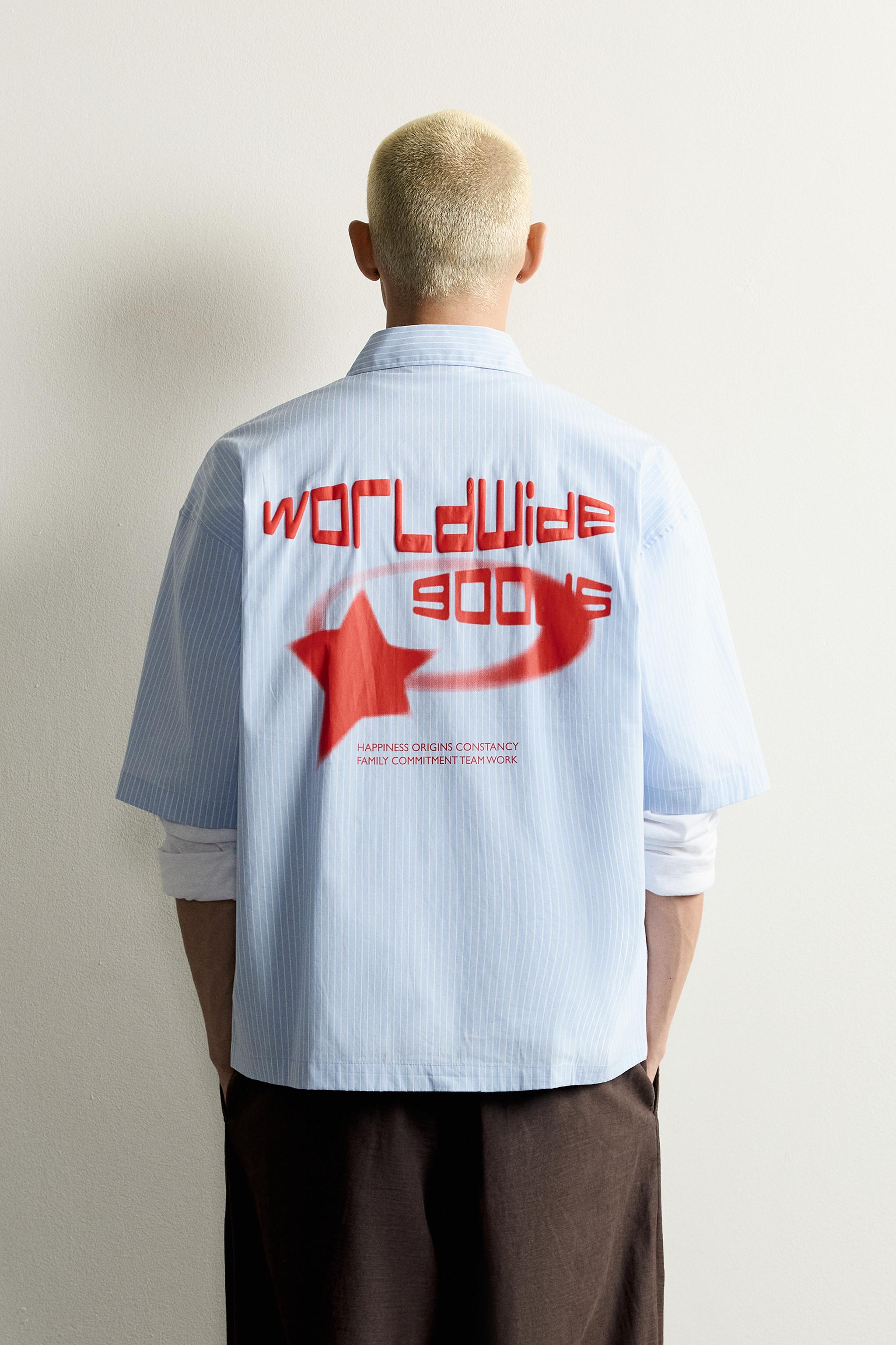 PRINTED GRAPHIC BOXY FIT SHIRT