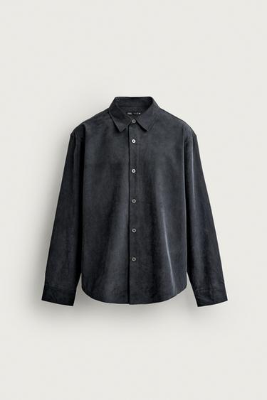 CAMISA FLUIDA RELAXED FIT - Índigo de Zara