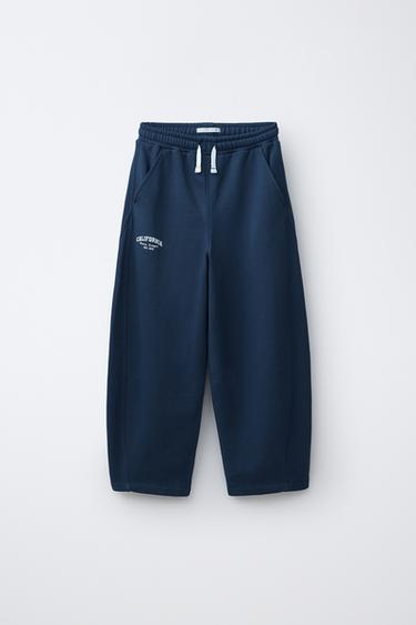PLUSH BALLOON TROUSERS - Mid-blue by Zara