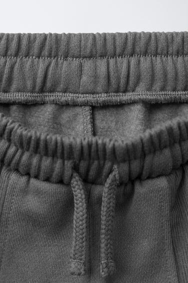 PLUSH TROUSERS WITH CORDUROY DETAIL - Blue grey by Zara