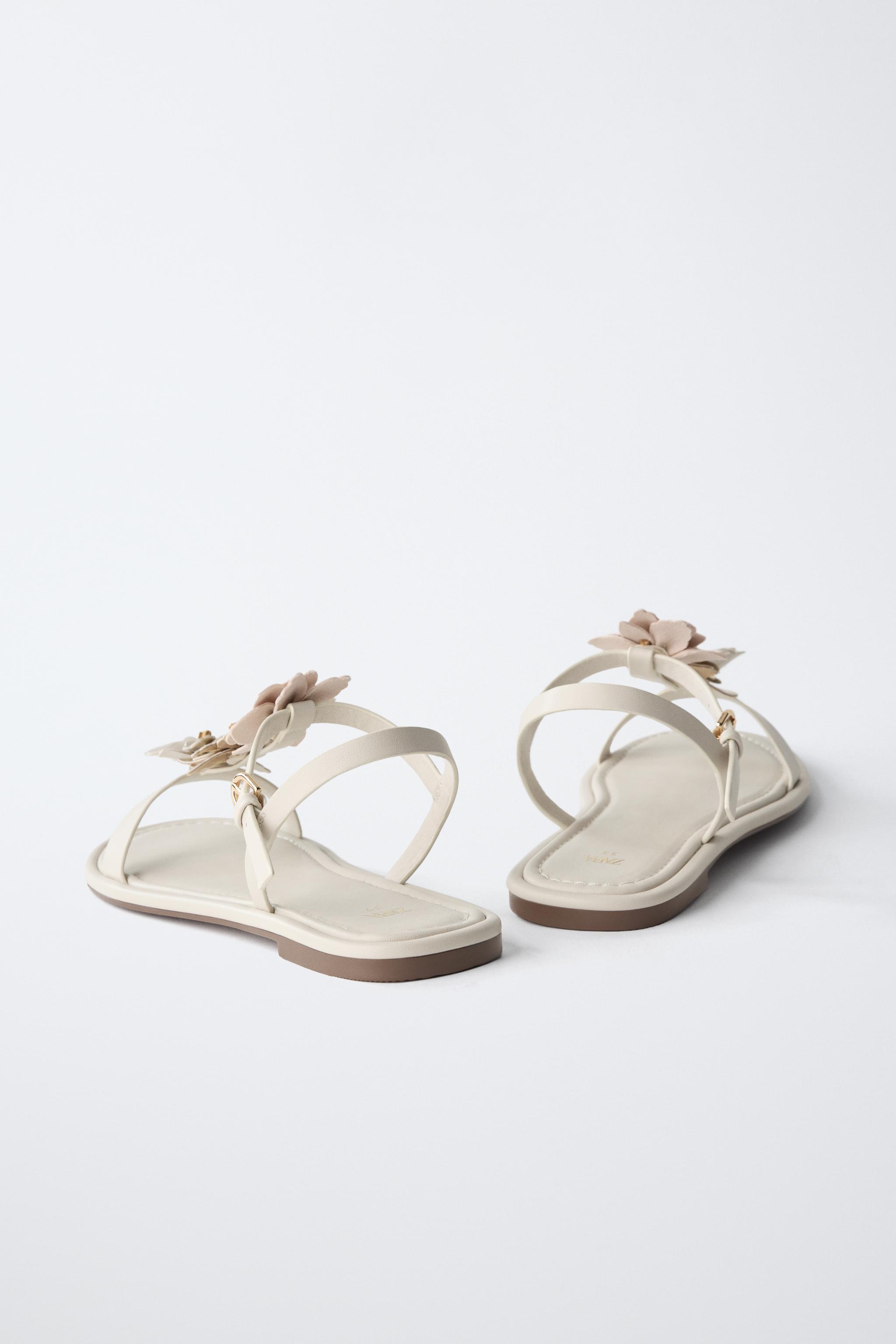 Детские сандалии Zara FLORAL SANDALS — фото 5