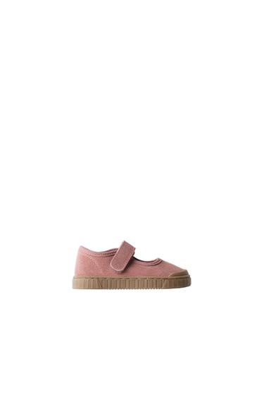 LEATHER BAREFOOT OPEN SNEAKERS — Pink 1