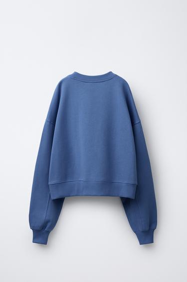 SWEAT BRODÉ CHAMPION ® X ZARA - Bleu roi de Zara - Image 1