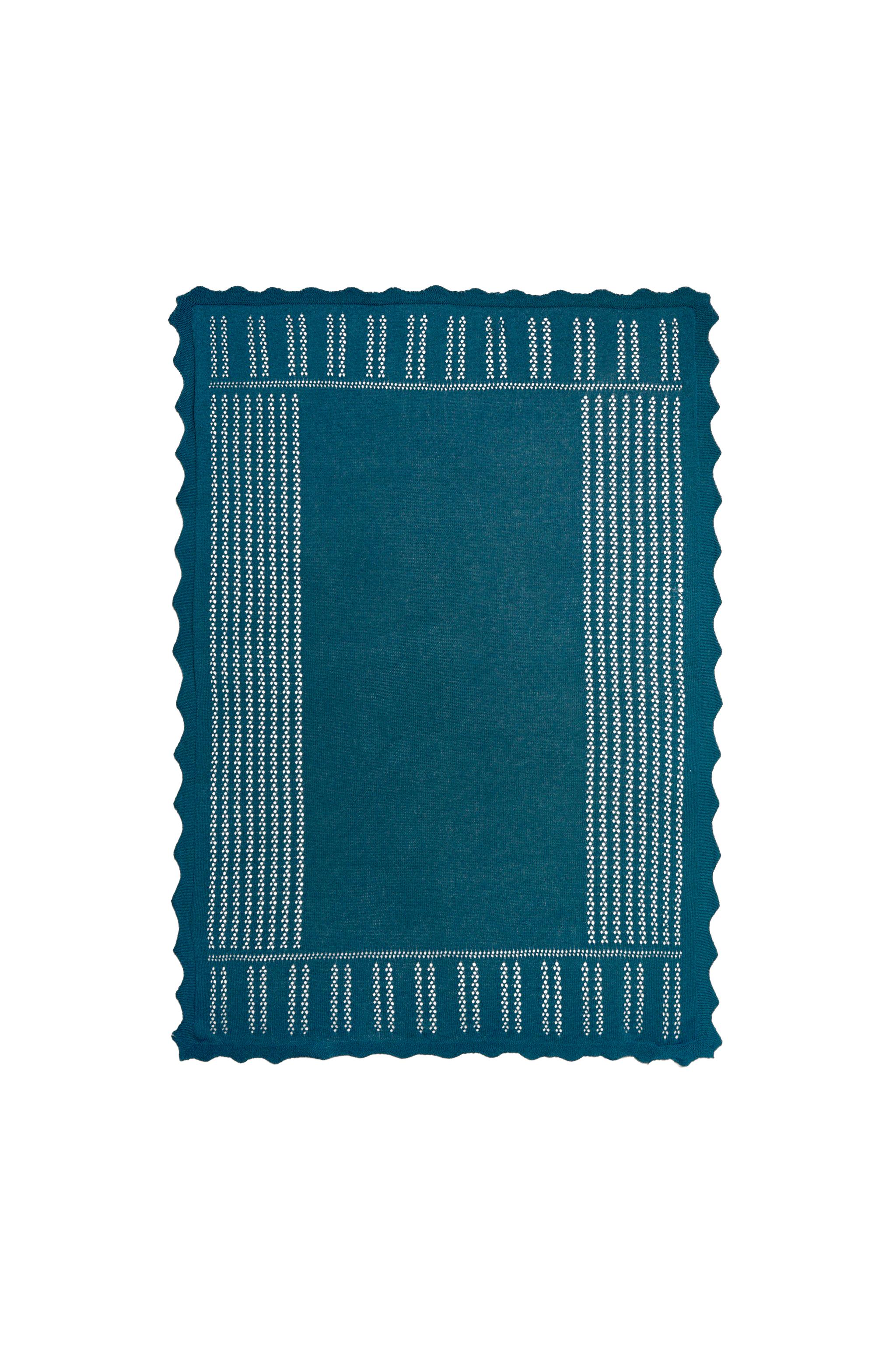 BABY KNIT BLANKET - Blue | ZARA United States
