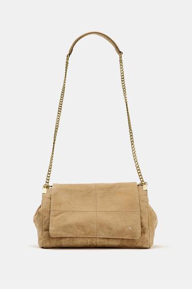 BOLSA DE COURO DE OMBRO -  da Zara