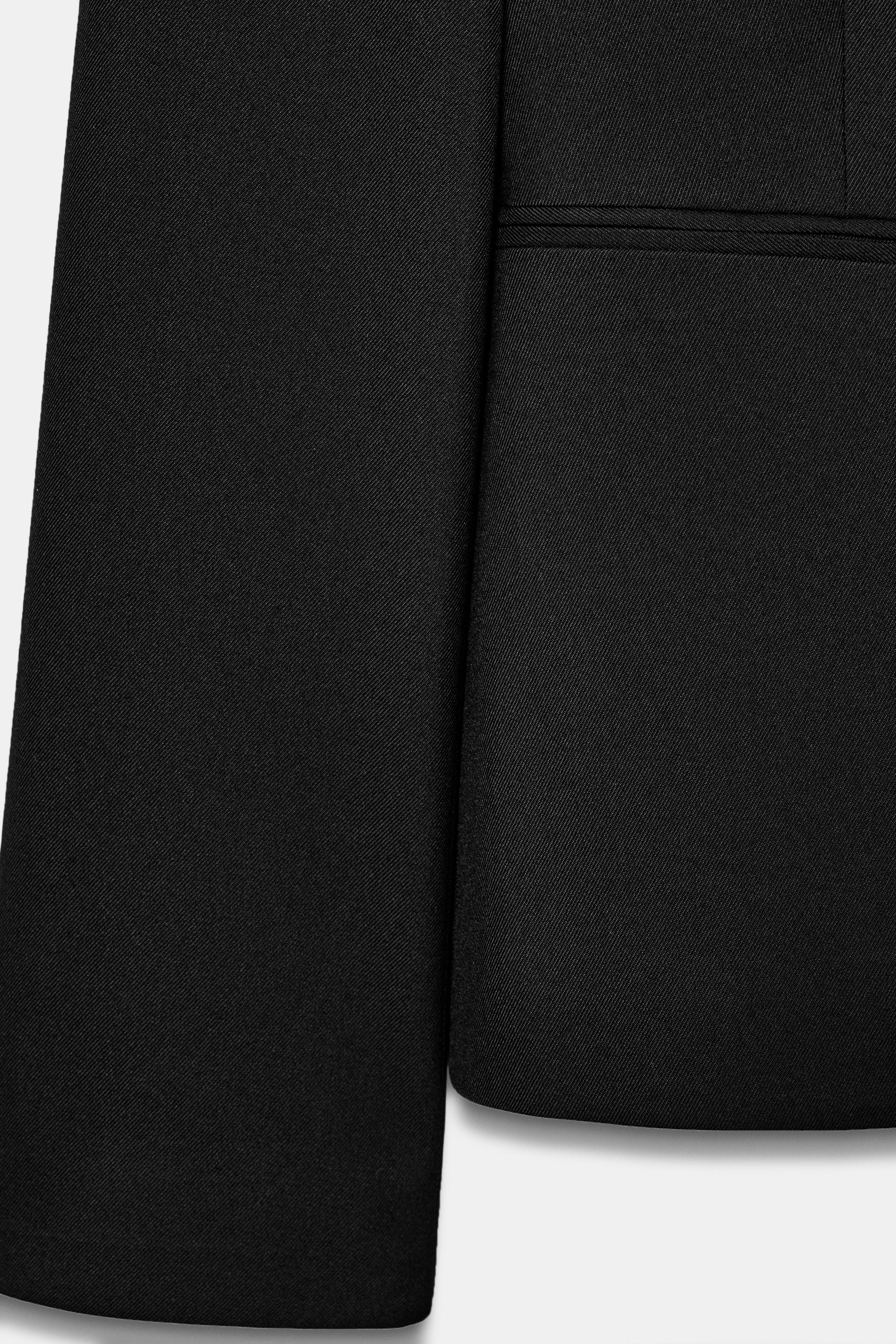 Zara VATKALI VÜCUDA OTURAN BLAZER görsel 4