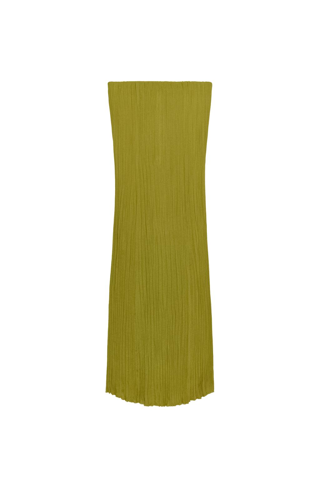 STRAPLESS TEXTURED DRESS - image 3