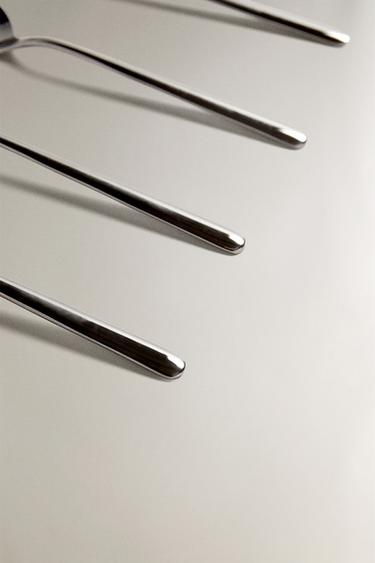 LOT DE CUILLÈRES À DESSERT EN ACIER BRILLANT (LOT DE 4) - Multicolore de Zara - Image 2
