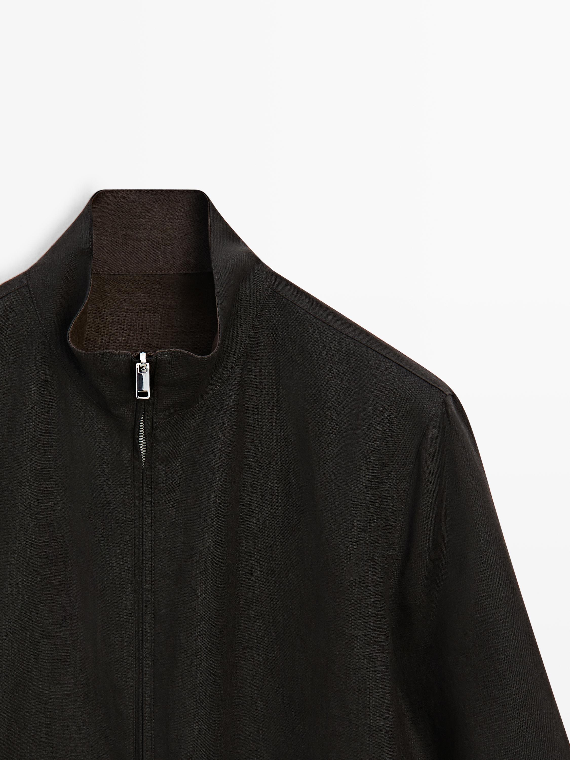 Blouson réversible lin