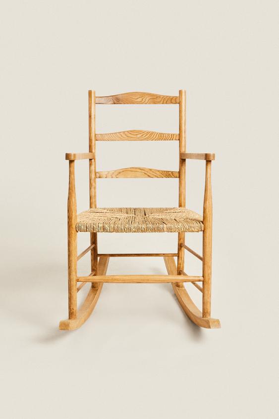 WOODEN ROCKING CHAIR Light beige ZARA United States