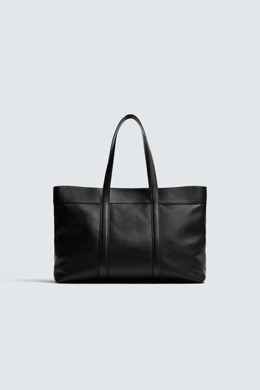 LEDER-SHOPPER – LIMITED EDITION - Schwarz von Zara