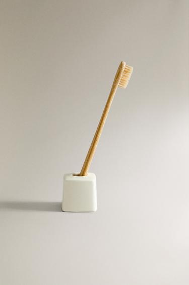 CERAMIC TOOTHBRUSH HOLDER - Ivory by Zara - Image 4