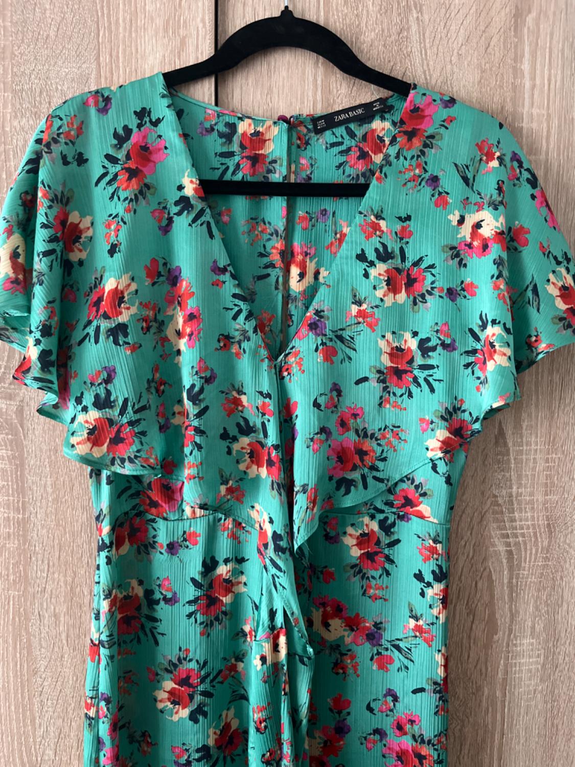 FLORAL PRINT WRAP JUMPSUIT - Image 2