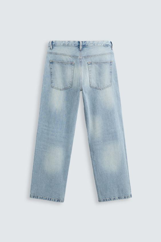 完売品 ZARA バギーフィットデニムパンツEU34新品タグ付き ZARA バギー 