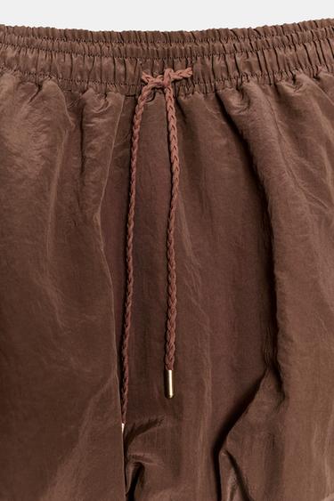 JUPE-PANTALON BALLON - Marron de Zara - Image 5