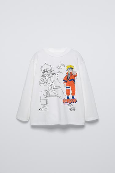 ЛОНГСЛИВ  NARUTO © — ЖЕЛТОВАТО-БЕЛЫЙ от Zara — изображение 0