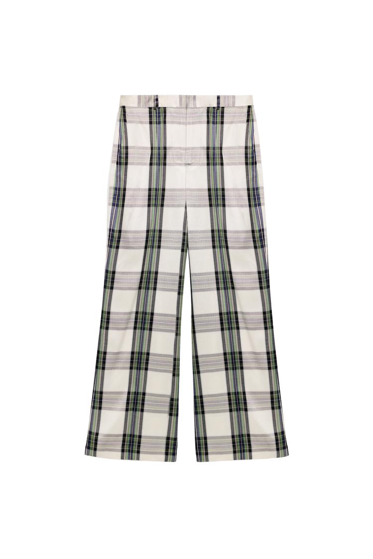 Pantalon fluido cuadros zw collection