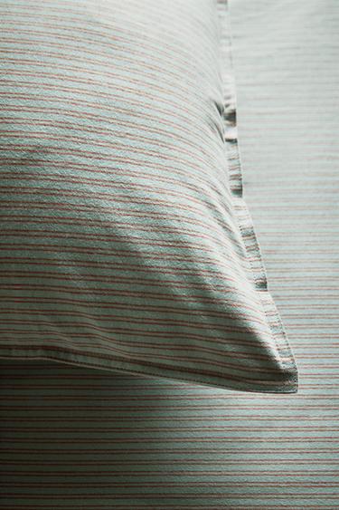 KIDS' STRIPED FLANNEL PILLOWCASE - Blue by Zara