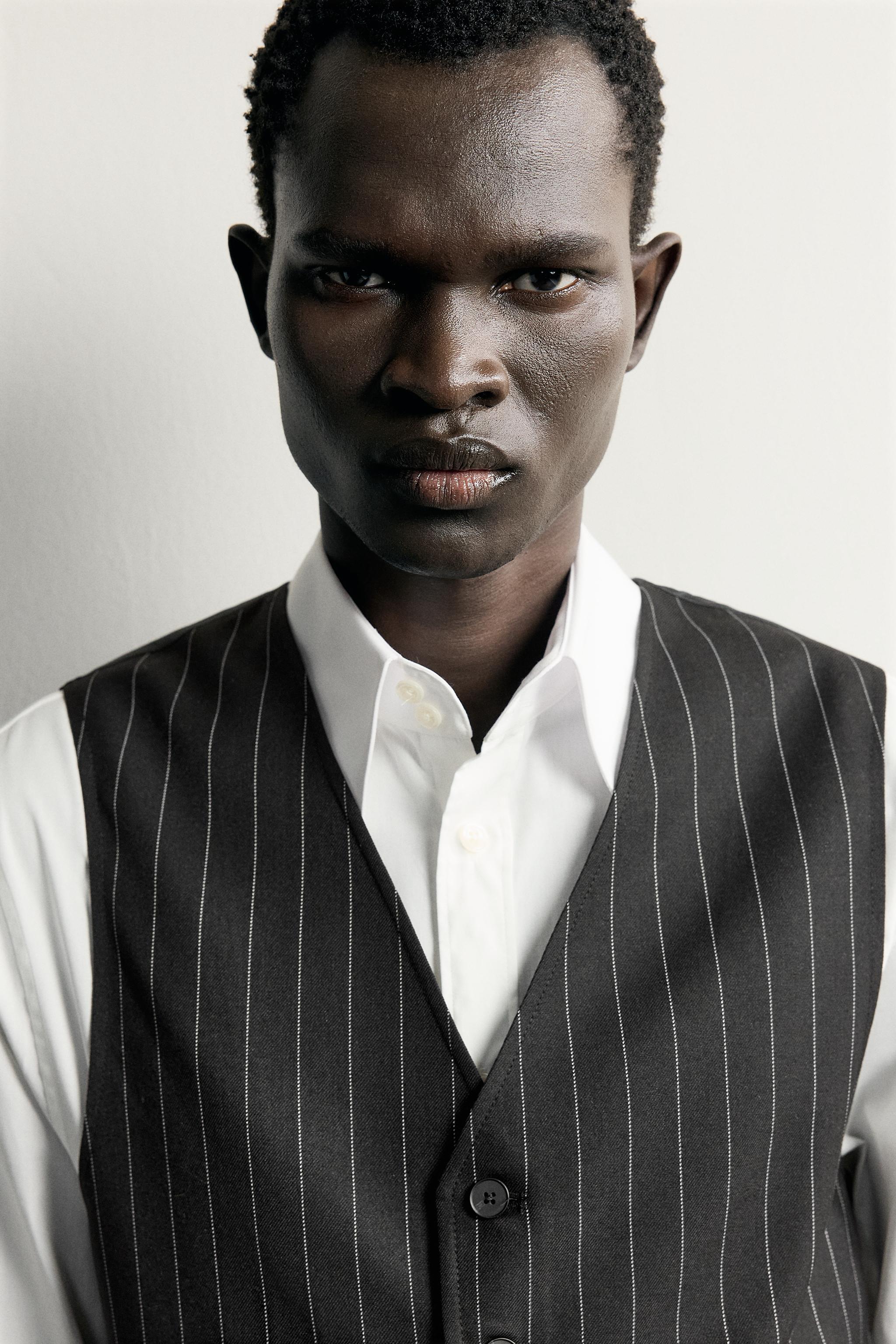 PINSTRIPE SUIT VEST